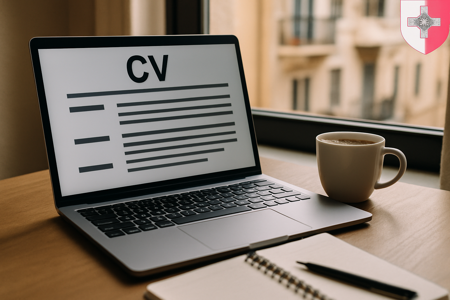 Candidate preparing a CV for hybrid jobs in Malta